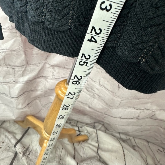 Talbots petite prima cotton textured Cardigan sweater sz Lp classic minimalist - Picture 4 of 6